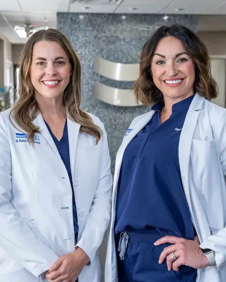 Dr. Katie Meister and Dr. Angela Arlinghaus of Dental BLU